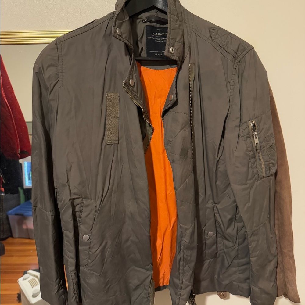 All Saints Men's Olive Jacket